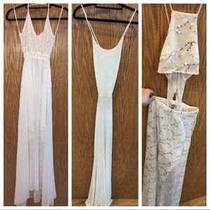 3 full-length dresses